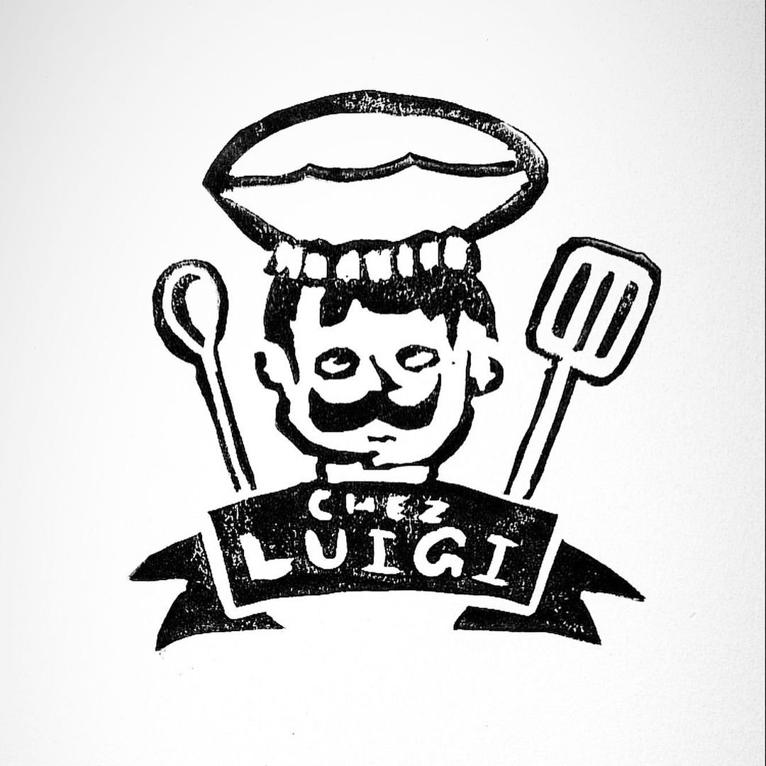 Inktober 2020 Chef linocut print